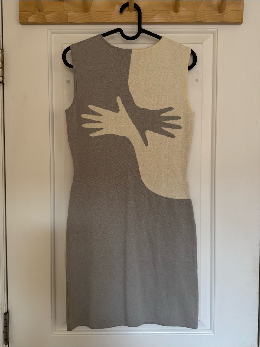 Another Girl Sleeveless Two-Tone Knit Mini Dress NWT
